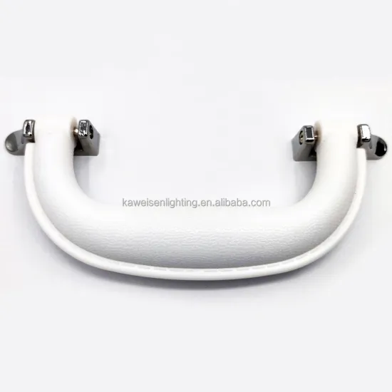 White Leather Fashion Handle for Plastic Bags, Luggage, and Suit Cases: Durable Metal Double Bases and Hardware Accessory