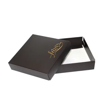 Black Design Logo Packaging Luxury Packaging With Lid