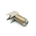Female Solder F-type PCB Mount RF Coaxial Connector