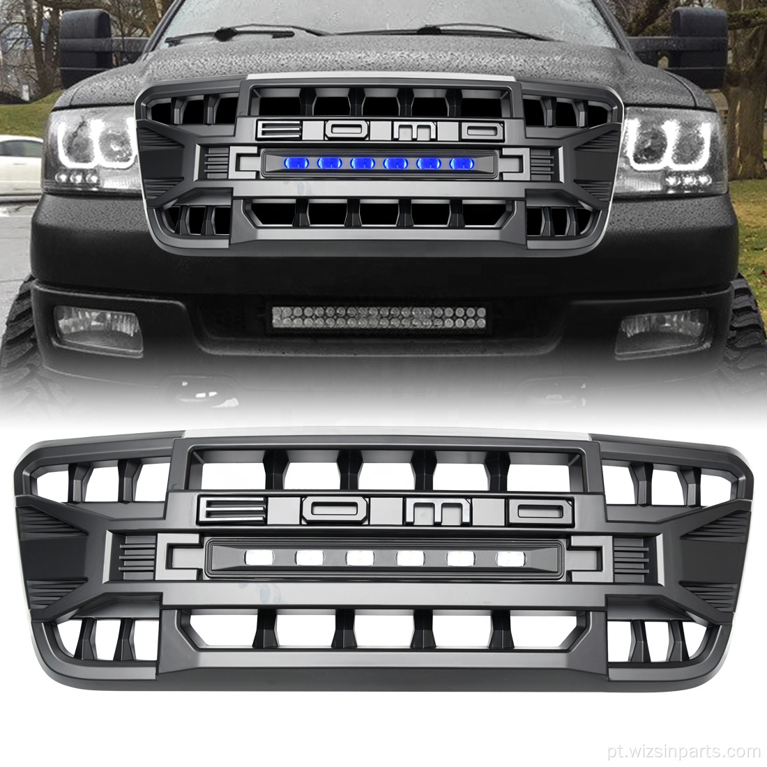 Com Grille LED para Ford F150 Wizsin