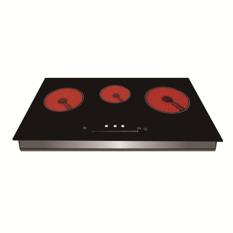 Energy Saving 3 Burner Electric Stove 3500W Touch Control Built-In Hob Induction And Infrared Cooker