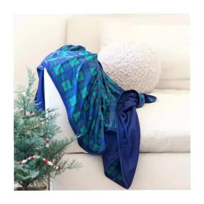 Bamboo Spandex Rayon Cooling Blankets Warm Christmas Throw Quilt