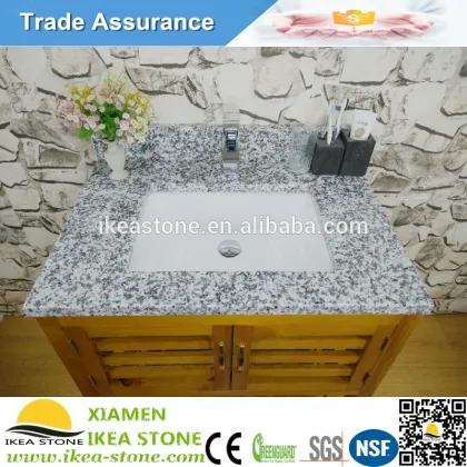 Cheap Pricing Blanco Taupe Granite Bathroom Vanity Tops With Sink