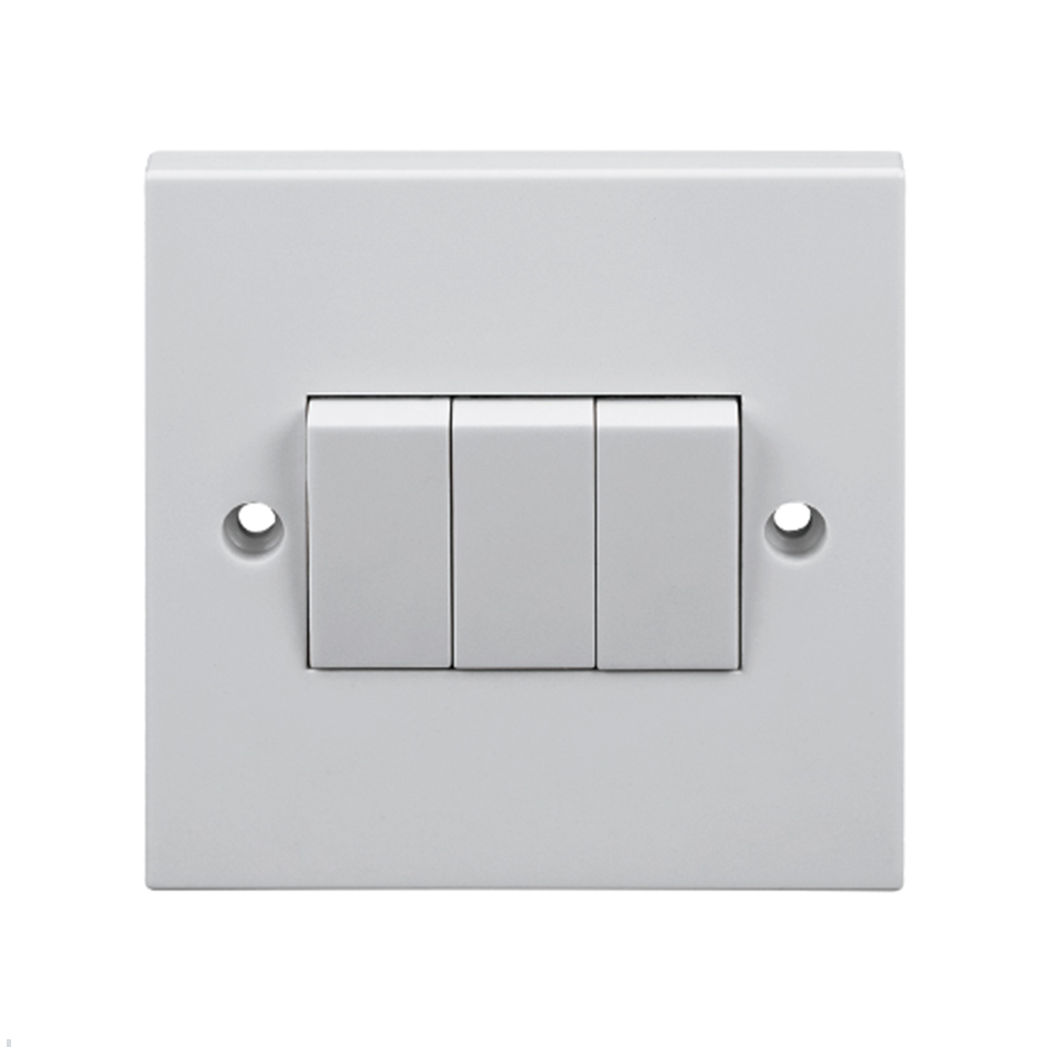 I Series 3 Gang 2 Way Switch Socket