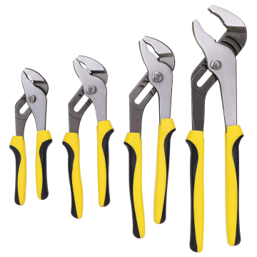 YUHANG 4-Piece Groove Joint Pliers Set with Bi-Material Handles