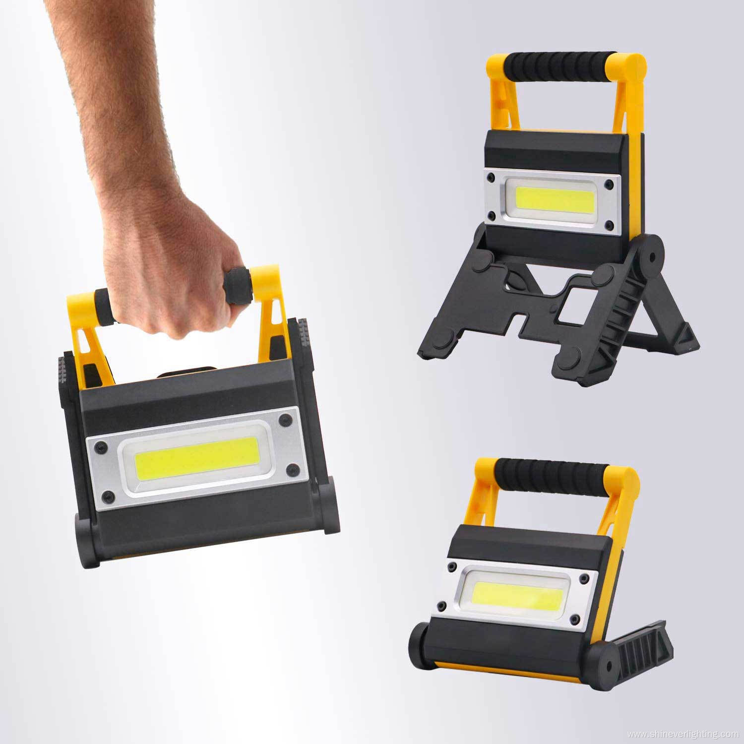 Portable LED Rechargeable Working Lamp COB Floodlight