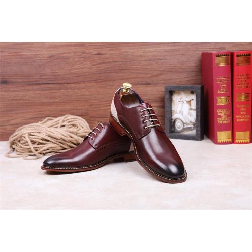 Lace Up Leather Shoes For Men