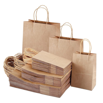 Custom Kraft Khaki Greaseproof Takeaway Food Packaging Bags