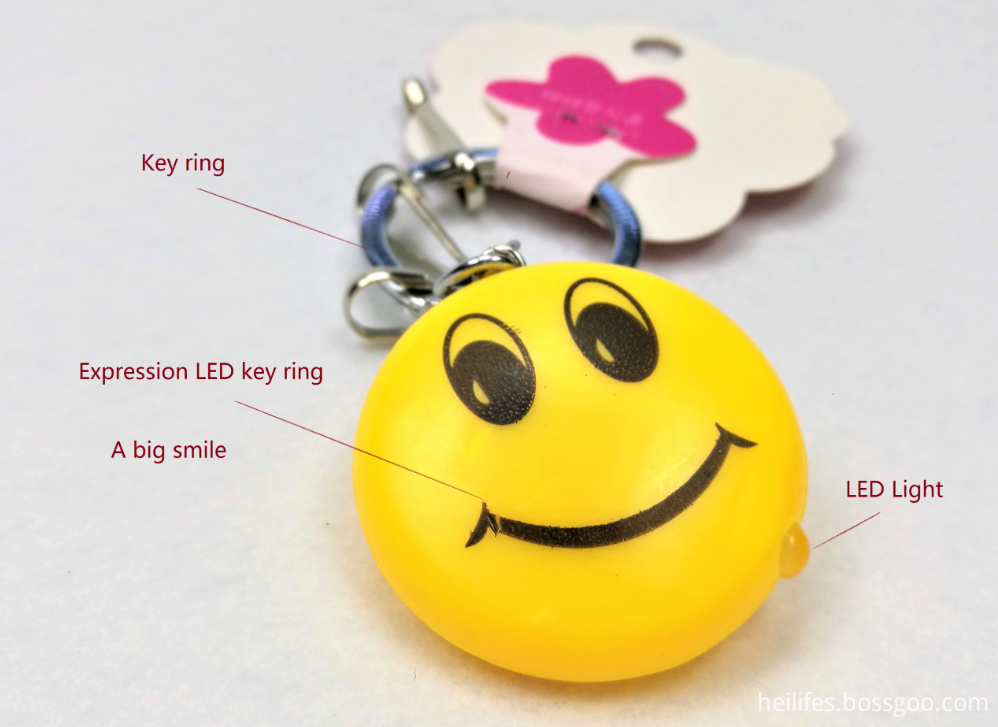 smile LED key ring