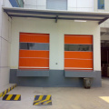 Flexible plastic fast rolling up door