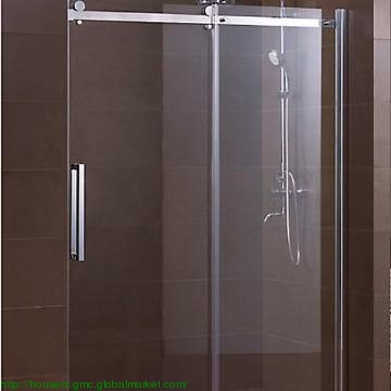Sliding Roller Shower Screen 1400- semi frameless RT2A28