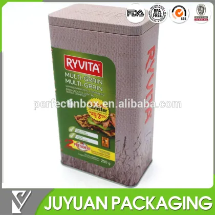 walmart custom gift cookie tin can/square cookie metal tin box