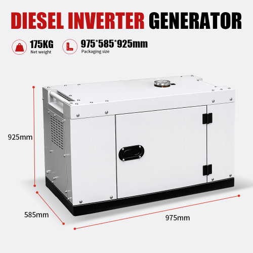 Gerador diesel silencioso do poder de emergência AVR 8KW