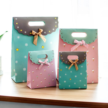 Custom Recyclable Paper Gift Bags with Logo Print