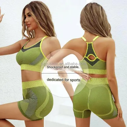 Women's Sports Bra and Briefs Set - Sexy Push-Up Sport Underwear