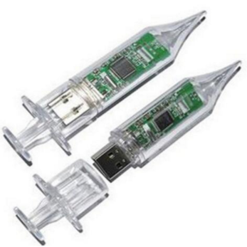 Plastic USB Flash Drive Syringe Shape Memory Stick