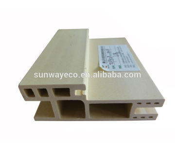 White colored adjustable decorative WPC door frame with surface finished