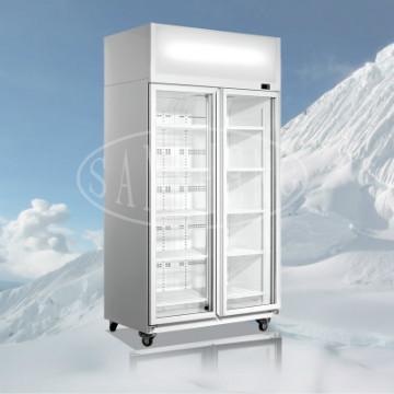1000L White Upright  Cooler