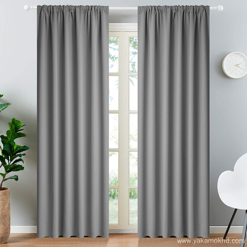 Rod Pocket Blackout Curtains 84 Inch Long