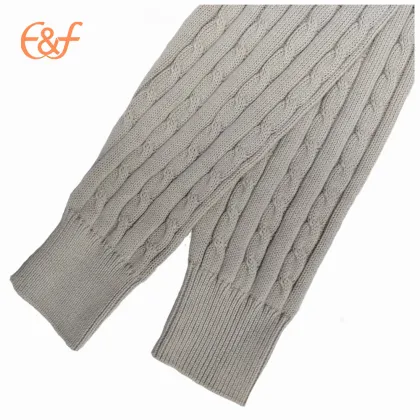 Fashion Cable Knitted Sweater for Men