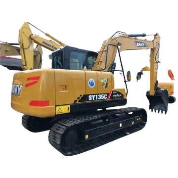 Fabrik -Regisseur SANY135C Gebrauchte Bagger - 13 Tonnen Crawler Backloe im Verkauf