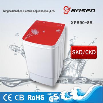 Red Glass Cover 9KG CKD Washing Machine