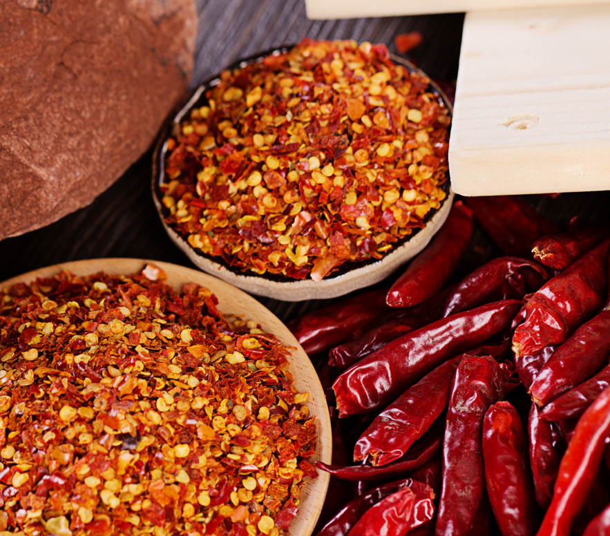 red chili pepper crushed