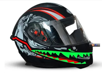 Shark EL Lighting Tape Helmet: New Arrival Cool Style Rechargeable LED Motorcycle Helmet