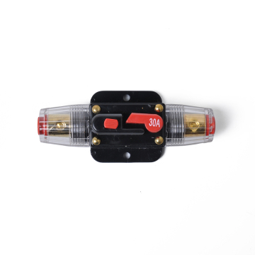 Pemutus litar inline Bajutu dengan Pemegang Fuse Reset Manual, Sesuai untuk Stereo Marin Audio Kereta, dengan lug kabel