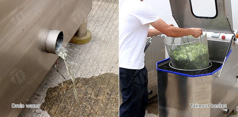 Commercial Centrifugal Lettuce Dryer Spinner