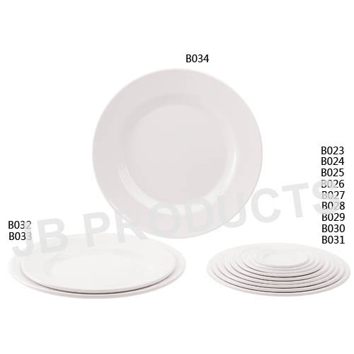 Melamine Round Flat Plate (B023-034)