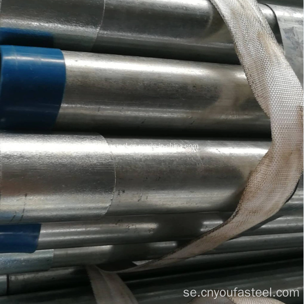 Galvaniserade stålrör med gängade ändar