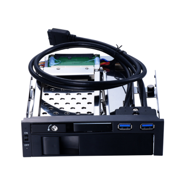 Unestech 2.5+3.5in Optical Bay SATA Hard drive Mobile Rack with Hot-swapping
