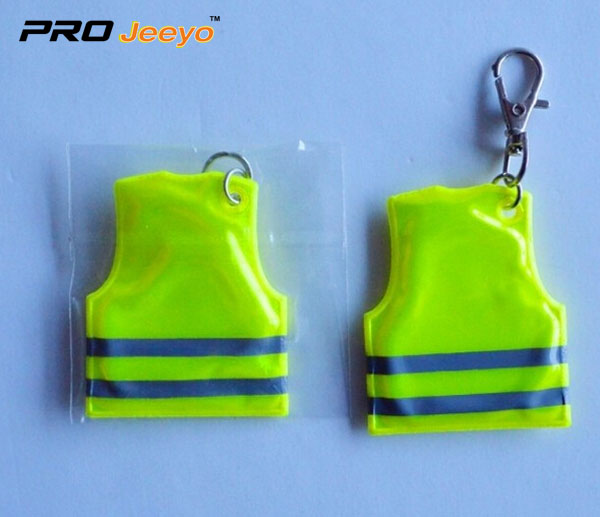 Mobile Phone Reflective Decorative Vest Key Chain RV-102 3