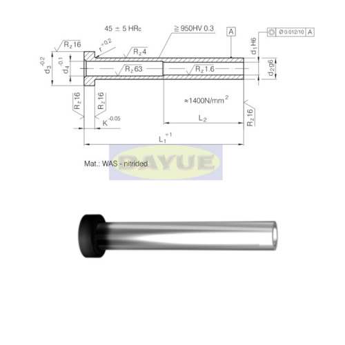 Auswerferhülse DIN &amp; ISO 8405 (DIN 16756)