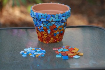 Mosaico in cristallo sciolto per fai da te