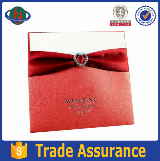 China Kad Jemputan Perkahwinan Greeting Handmade Fancy Customized 