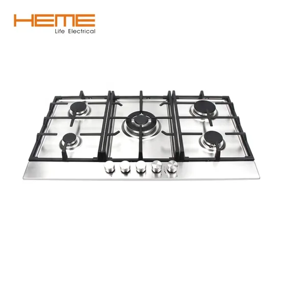 900mm 5 Burner Stainless Steel Gas Cooker Hob - HEME Home Appliance