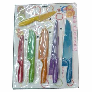 Non Stick Coating Knife Set