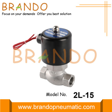 2L-15 1/2'' 24VDC Steam Stainless Steel Solenoid Valve