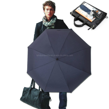 Three Fold Golf Umbrella, Custom Super Light Golf Umbrella