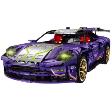 18K K136: 2268pcs One77 Night Elves Super Speed ​​Speed ​​Racing Model Model Bangunan Blok Teknikal Bricks Set - Hadiah dan Mainan Eksklusif