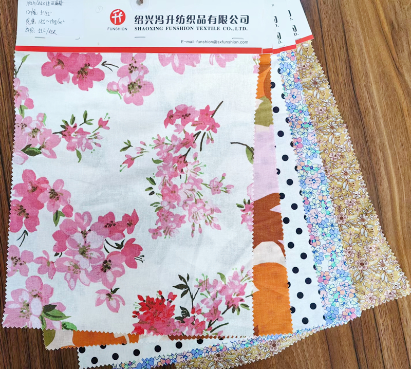 Linen Rayon Slub Print Fabric 4