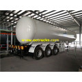 54 CBM Tri-axle LPG Gas Tanker نصف مقطورة