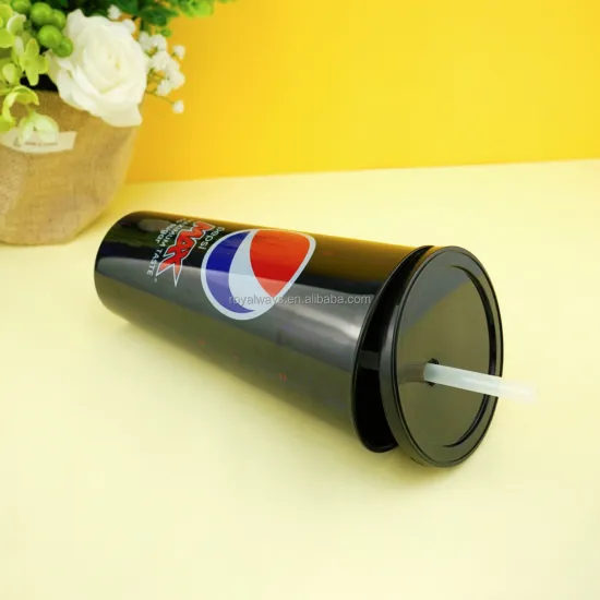 Custom Logo Reusable 24oz Plastic Color Changing Cold Drink Tumbler Cup with Lid and Straw: Personalized Insulated Beverage Container