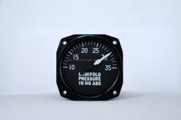 3 1/8” 500g Spare Aircraft Flight Instruments Manifold Pressure Indicator Byj-5
