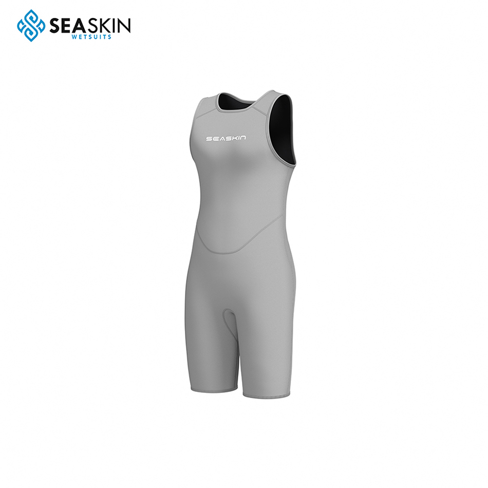 Shortkink short john wetsuit di surf senza cerniera per donne