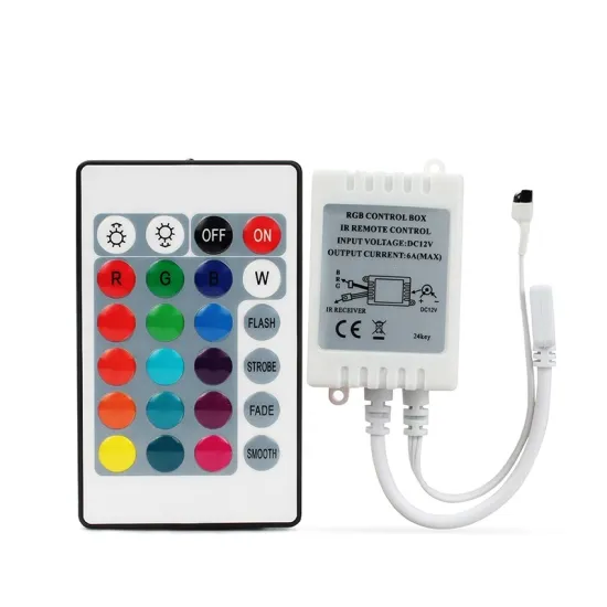 RGB IR Remote Controller for LED Strip Lights: 24/44 Key, DC12V Compatible with SMD 2835/3528/5050/5730/5630/3014