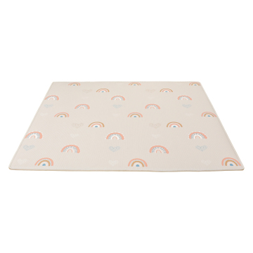 Customizable Waterproof Baby Mat with Durable Silk Fabric Surface and XPE Foam Roll for Playtime