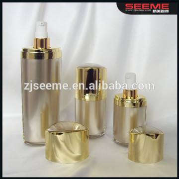 Wholesale 15ml 30ml 50ml luxury plastic acrylic cream cosmetic bottles and jars set